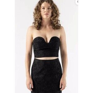 MARA HOFFMAN Liya Organic Cotton Bustier Top $138 Size 4